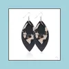 Dangle & Chandelier Earrings Jewelry S937 Fashion Leopard Pu Leather Faux Drop Delivery 2021 Kpfs3