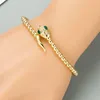 Bangle Crystal Bracelet Women Gold Diamondstudded Upper Arm Cuff Openings Adjustable Exaggerated Jewelry Gift For Girls8660589