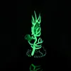 Verre Bong Narguilé Fumer Pipe À Eau Arbre Percolateur Diffus Shisha Pipes 10,24 pouces Glow In The Dark Filtre Beaker Bubbler W / ICE Catcher Bongs Narguilés