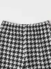 Bebek 3 adet Polka Dot Houndstooth Flare Bacak Pantolon O