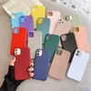 Ultra Slim Cienki Matowy Solid Candy Color Soft TPU Silikonowe gumowe skrzynki dla iPhone 13 12 11 Pro XR XS max x 8 7 plus SE2