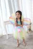 Cosplay Bebek Kız Peri Cosplay Elbise Kanat Noel Cadılar Bayramı Kostüm Yaz Elbiseleri Prenses Sahne Gösterisi Doğum Günü Partisi HC46