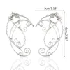 Elf Ear Cuffs Clip-on Boucles d'oreilles Filigrane Fairy Wrap Earring Elven Cosplay Costume