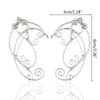 Elf Ear Cuffs Clip-on Earrings Filigree Fairy Wrap Earring Elven Cosplay Kostym