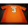 Aangepaste mannen jeugd vrouwen Clemson Tigers #3 Amari Rodgerss voetbalshirt maat s-5XL of aangepaste naam of nummer trui