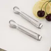 200 stks Mini Ice Clamp Rvs Coffee Sugar Tang Tool Tool Bar Barbecue BBQ Clip Keukenaccessoires Draagbare DH9476