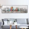 City Abstract Canvas Malarstwo Wall Art Pictures for Silving Sypialnia Nowoczesne Dekoracyjne Malowanie Brak ramki