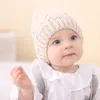 Sonbahar kış bebek çocuklar örme şapka yün topu Beanies erkek çocuklar çocuk örgü sıcak şapkalar