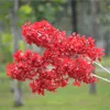 Silk Gypsophila Artificial Flowers for Decoration Home Plastic Stem Bride Wedding Bouquet Mariage Cherry Blossom Fake Flower DIY