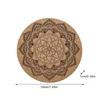 装飾的なオブジェクトの立物性神聖な幾何学的装飾蓮の花の瞑想の手作りのマンダラの木の木