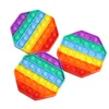 Rainbow Push Decompression Toys Needs Special Needs Stress Reliever aiuta lo stress Aumentare il giocattolo morbido spremere