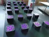 Infrarot-Fernbedienungsleuchten RGBAW UV-LED-Hochzeits-Uplights batteriebetrieben DMX par 6x18W (weißes Gehäuse) (8 Stück + 1 Fliegengehäuse/Los)