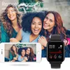 Lige Smart Watch Men Kvinnor SmartWatch Sport Fitness Tracker IPX7 Vattentät LED Full pekskärm Lämplig för Android Ios