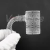 USA Sandblasted Quartz Banger Full Welding Nails 14mm Manliga rökningstillbehör för glasvattenrör dab riggar bongs