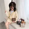 6 Colors Kids Bag Fashion Designer Flower Mini Square Beautiful Pop Girl Princess Messenger Bags Accessories Purse Wallet Handbag G31908