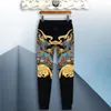 Men's Tracksuits Autumn And Winter Long Sleeve Two-piece Suit 3D Chinese Style Colorful Dragon Leisure Sports