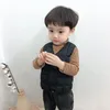 Boys autumn and winter cotton vest children's thick baby western style P4291 210622