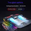 2020 New Gaming Cooler RGB Notebook stand Powerful Air Flow Adjustable Cooling Pad 12-17 inch Laptop