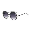 Óculos de sol 2021 Luxury Pearl Women Fashion Metal Metal Round Brand Designer Mirror Sun Glasses UV4003668889