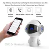 30PCS --- 2021Newest söt bärbar robot Bluetooth-högtalare stereo handsfree brus avbrytande aux tf mp3 musikspelare mobiltelefon samtal