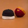 Erkek Yaz Pamuk Brimless Skullies Cap Vintage Kentsel Benzersiz Sokak Taşınabilir Docker Şapkalar Çok Amaçlı Miki Beanie Şapka Y21111