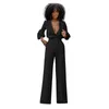 Rompers Women's Jumpsuits Rompers Jumpsuit Women Casual Womens Sexy V Neck Ladies Solid Long Sleeve Summer Black White Blue Red 85