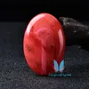 Rode Dupposus Quartz Healing Crystal Reiki Egg Draagbare Reizen Roken Crystal Pipe