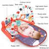 3 in 1 Baby Infant Gym Play Mat Fitness Music Piano Hanging Toy Projector Early Educational Puzzle Tappeto Tappeto per bambini 76x56x43cm 210724