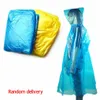 Hood Disposable PE Raincoat Adult One-time Emergency Waterproof Poncho Travel Camping Must Rain Coat Outdoor Rainwear