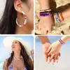 6mm colorido argila frisada disco espaçador grânulos pulseira colar espaçadores diy bohemian solto talão charme acessórios de jóias