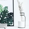 Nordische Dekoration Home Art Design Keramik Keramik Vase Skandinavischer minimalistischer Stil Wohndekoration Zubehör Modern 210310
