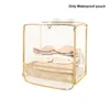 Boîtes de rangement Bacs Vêtements PVC Transparent Tenture murale Salle de bain Sac de douche Grandes poches Organisateur de cuisine Sac à main étanche