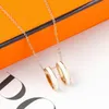 Fashion Enamel Rainbow Letter Pendant Necklace for Women Girls Short Color Gold Drop Oil Necklaces Chain Female Jewelry
