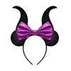 Hårtillbehör Big Bow Headband Mouse Ears Hoop för Halloween Novelty Witch Hairband Gothic Props Theme Creative Party Costume