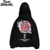 HIP HOP MENS HOODIE Sweat Sweatshirt Ghost Chinois Personnage Imprimer Harajuku Hoodie Streetwear Automne Casual Casual Pullover Coton 201128