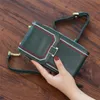 HBP Women Card Holders Cowskin Leather Phone Phone Bag Womens Womens Womens Black تنظيم أكياس حبال الأكياس المحمولة مخططة HASP 17 52795