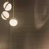 Modern LED Ampul Crescent Işık Sarkıt AC90-260 V Akrilik Fikstür Aydınlatma Bar Mutfak Oturma Odası Yeni