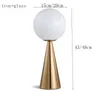 Nordic simple glass ball table lamp modern wrought iron bedroom bedside led reading light living room office study desk lamps2938755