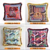 Luxury pillow case designer classic Signage tassel Carriage saddle 20 patterns printting pillowcase cushion cover 45*45cm for home decorative new Year gifts