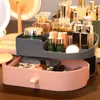 Caixa de armazenamento de cosméticos multifuncionais com gaveta de papelaria Batom Dresser compõe o organizador de grande capacidade de poeira # 210315