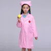 Kids Cosplay Clothes Boys Girls Doctor Nurse Uniforms Fancy toddler halloween Role Play Costumes Party Wear doctor gown Q0910