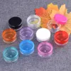 3G / 5G plast kosmetiska burkflaskor Makeup Cream Nail Art Bead Storage Container Round Bottle Case