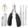 Nail Art Kit 7 Styck Set Nagelbandsborttagningssats Clipper Trimmer För inåtväxta naglar Pedikyr Manikyr Corrector Tool