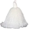 2021 Vintage Flower Girls 'Vestidos de marfim bebê infantil criança Baptism Roupas com mangas compridas Rendas Tutu Vestidos de bola de aniversário Vestido