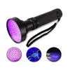 10w 100led uv lanterna alumínio super brilhante 395nm tocha violeta lâmpada ultra mão tochas luz para âmbar, percevejos, escorpiões