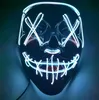 Halloween Mask LED Licht op Funny Masks The Purge Election Year Great Festival Cosplay Kostuum Levert Party Mask