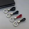 Luxury Designer Key Rings Keychain for men Steel Leather Keyring High Quality Top Gift With Box