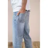 Siwmood Wiosna Lato Środowiskowe Przemywanie Laserowe Dżinsy Mężczyźni Slim Fit Klasyczne Spodnie Dżinsowe Wysokiej Jakości Jean Sj170768 210622