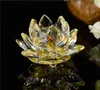 Crystal Lotus Candle Holders Glass Flower Shaped Candle TEA Light Tray 30mm Inner Diameter Buddhist Wedding Home Candlestick Decor