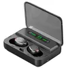 F9 F9-5 Беспроводные наушники для наушников Bluetooth V5.0 Mini Smart Touch Earbuds Светодиодный дисплей с 1200 мАч силовой банка и микрофон MQ20